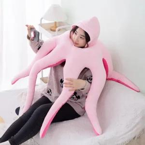 핑크 낙지 쭈꾸미 인형옷 문어 인생사진 컨셉 애견 애묘 코스튬