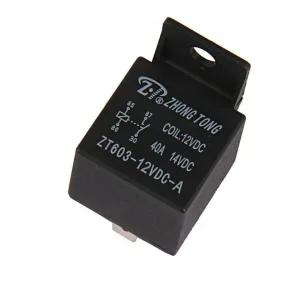 스타트모터 차량용 자동 릴레이 4 핀 블랙 ZT603-12V-A-S 12V 40AMP