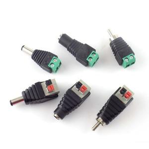 DC 암수 RCA 커넥터 어댑터 플매트 카펫 러그 2.1x5.5mm 잭 전원 오디오 케이블 RGB LED 스트립 조명 CCTV