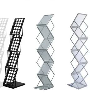 접이식매거진랙 이동식잡지꽂이 전시회카탈로그스탠드