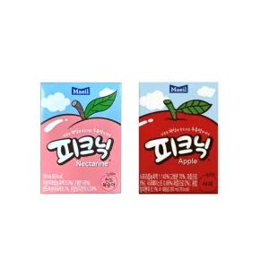매일유업 피크닉 200ml 사과24팩+천도복숭아24팩 무료배송
