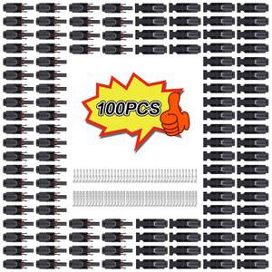 [QQ] XIONGISOLAR 100Pcs 광 커넥터 1000V30A 1500V30A/60A IP67 IP68 패널 Ste er 키트 PV/MC 케이블 2 5/4/6mm2