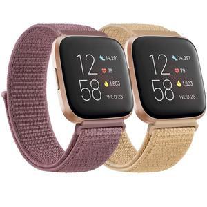 Fitbit Versa 4/Sense/Sense 2용 나일론 시계 밴드 Sense 스마트 스트랩 스포츠 팔찌 손목 교체
