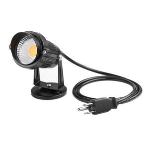 레몬베스트 LED 랜드스케이프 업 라이트 다운 5W 화이트 장식 스포트라이트 램프 110V(실내 야외 마당 계단 벽 조명용 플러그 포함) (따뜻한 흰색) (스파이크