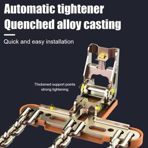 Universal Anti-Skid Car Wheel Tire Chains Heavy Duty Metal Steel For Emergency Snow ICE Mud Sand Fit