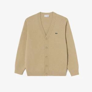 매장정품 라코스테 LACOSTE [강남점구매시 제습제 증정]남성베이직 V넥 방모 가디건AH660E-55N 02S베이지 6