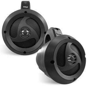Pyle 2방향 방수 블루투스 오프로드 스피커 - 4인치 900W 액티브 마린 등급 웨이크보드 타워 시스템(AUX ), ATV/UTV 보트 FLUV40BTA용 풀레인지 실외 스테레오