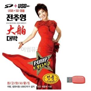 고품질 음악USB 펌프 전추영의 대박 USB음반 트로트SD 트로트논스톱USB (WBF90ED)