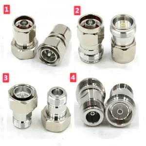 4.3/10 - N RF 동축 어댑터 미니 Din 4.3-10 암수 수 및 암 커넥터 50ohm