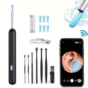 카메라 HD 귀 스틱 검 이경 USB 충전 내시경 왁스 제거 도구 Earpick 미니 소형 건강 관리 세트와 시각적