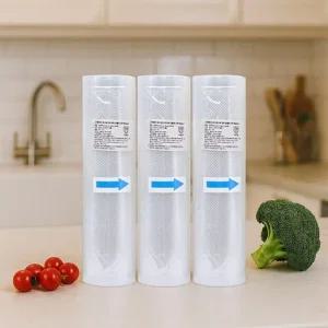 헬로제인 식품 진공포장지 롤  중형) x 3개 20x500 cm 진공포장비닐 진공포장팩 진공포장롤