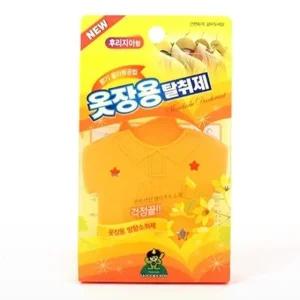 고품질 옷장용 탈취제 냄새 곰팡이 제거 방충제 후리지아향 (WD40BBE)