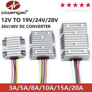 12V ~ 19V 24V 28V 36V 48V 신뢰할 수 DC-DC 부스트 컨버터 3A 5A 8A 10A 20A 전압 레귤레이터 자동차 용