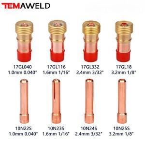 10Set/20PCS TIG 콜렛 바디 10N22S 17GL040 17GL116 17GL332 1.0/1.6/2.4/3.2mm WP17 18 26 토치용