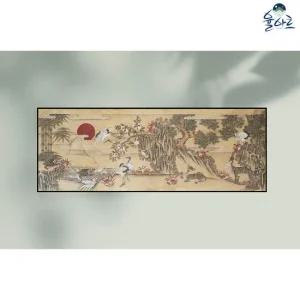 십장생도 1 민화 도안 본그림 민화그리기 동양화 취미 컬러링 원데이클래스 한국화 그림 그리기 재료