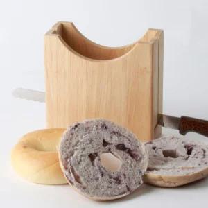 와인앤쿡 빈티지 우든 베이글 커터기 1개조리용 컷터 빵터 브레드 요리도구 빵커 요리용