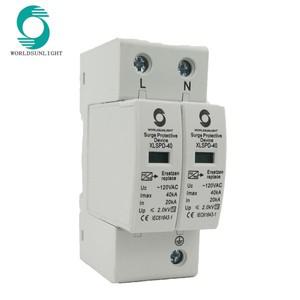 Worldsunlight XLSPD-40 서지 보호 장치, 120V AC 20KA-40KA, 2POLE, 2 상 spd