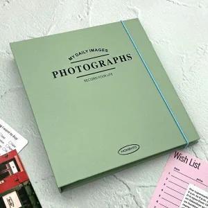 [브이와이][VCMOCQOC]접착식 그린 포토북 인생사진 네컷앨범 앨범