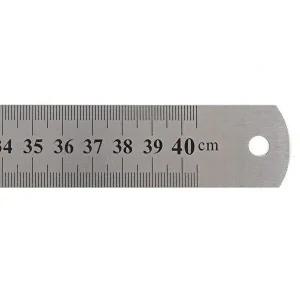 [브이와이][VCMP8EWL]작업용 자 쇠자 스틸자 제도자 제도 40cm