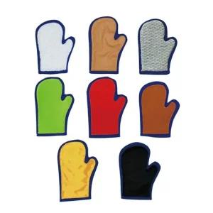 고품질 헝겊장난감 유아 촉감놀이 장갑 8종 학습 교구 인지 (WD9FB5E)