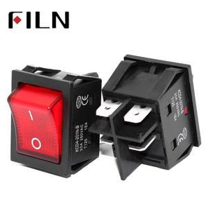 조명 포함 4 핀 로커 스위치 30A 250V 16A 12V 110V 380V
