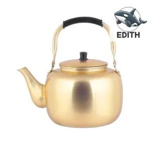 모던 디자인 양은 주전자 6L 황금색 주전자