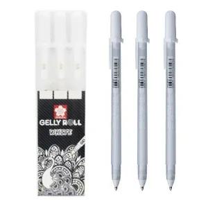 [셀러에이드]젤리롤펜 겔리롤펜 파인 XPGB 0.8mm 화이트 3본입