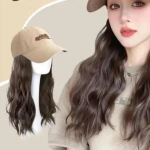 가발 모자 일체형 패션 긴머리 웨이브 환자 3종 (48rpb)