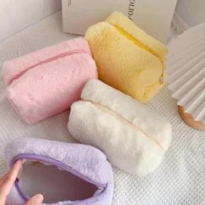 사각 휴대용 화장품 퍼 솜사탕 메이크업 파우치 (48oBP)
