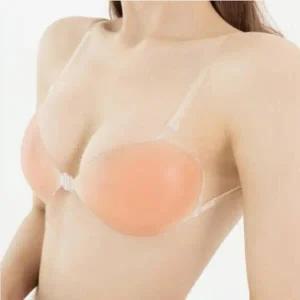 앞후크 오프숄더 누드브라 볼륨업 실리콘 수영복 누디