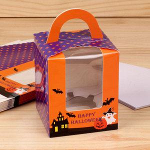 머핀상자 할로윈-1구 10개/컵케익상자/선물상자/포장/답례품