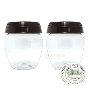 플라스틱 단지 페트병 된장 고추장통 1kg 단지(2개입) + 원형네임택