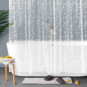 3D반투명스몰스톤 180x200 샤워커튼 욕조 욕실 방수커튼