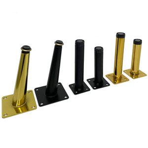 철제다리 120mm 150mm 사선다리 일자 테이블 상다리 가구 발통 거실장 서랍장 골드 금색 블랙
