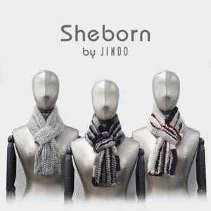 [진도 Sheborn] 유색 밍크 니팅 링 머플러(K4W1AM63_)