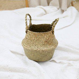 [조아트]인테리어 수납 정리 용품 왕골 해초바구니 극소