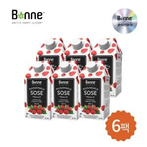 [본네]프리미엄 로즈힙 퓨레 주스 500ml x 6개 소비기한 2025-12-04