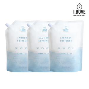 아이보브 고농축 유연제 리필 1200ml 클린코튼향 3개