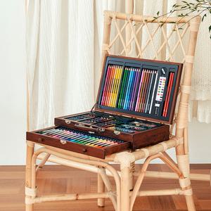 [사 은 품] 드림아트 141종 우드케이스 미술세트+컬러링북 증 정