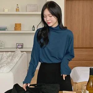 핫핑 오늘처럼 레이온스판 루즈핏 반목티셔츠