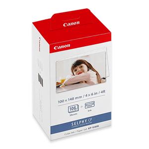 캐논정품 KP-108 포토용지 CP910/CP1200/CP1300/CP1500 PostCard 사이즈(4x6) 108매 KP108IN