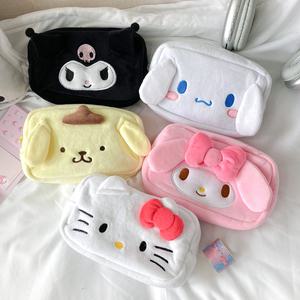 산리오 캐릭터 4종 파우치 헬로키티 마이멜로디 시나모롤 폼폼푸린 쿠로미 포차코 미니가방 화장품 필통 문구용품