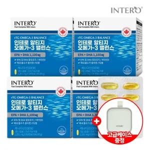 [EPA+DHA 1,100mg] 인테로 알티지 오메가3 밸런스 90캡슐 X 4박스 (12개월분) rTG
