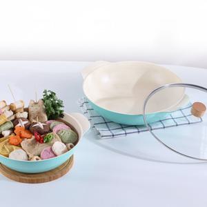 인덕션 세라믹 전골냄비 28cm/32cm 밀푀유나베 샤브샤브냄비