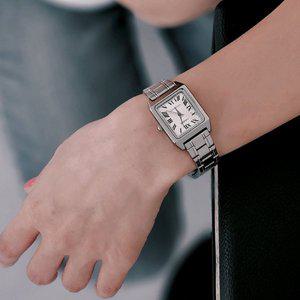 [카시오]CASIO 카시오 로마 스퀘어 메탈 여성시계