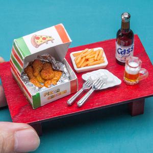 납골당꾸미기 미니어처 상차림 세트 소 치킨맥주세트 봉안당 음식 미니어쳐 납골 추모장식소품