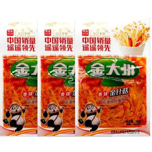버섯 매운팽이버섯 팽이버섯 중국간식 향라진전구 55g 3개 간식