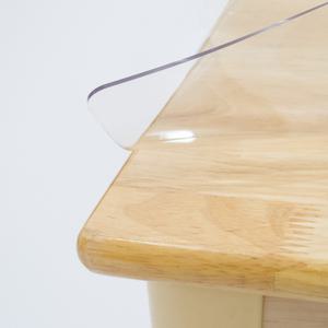 유아 좌식 원목 책상 유리대용 친환경 투명매트 100X50cm (사각/반원형)