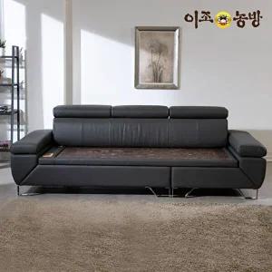 [이조농방][협탁증정]이조농방 틸렌트 천연가죽 칠보석판재 돌소파 3.5인용(스툴제외)