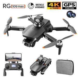 EBORUIRG109MAX 5G WiFi FPV GPS RC 드론 레이저 장애물 회피 브러시리스 모터 포함 4K 듀얼 캠 GPS 리턴 R
